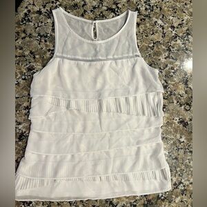 Express White Sleeveless Blouse